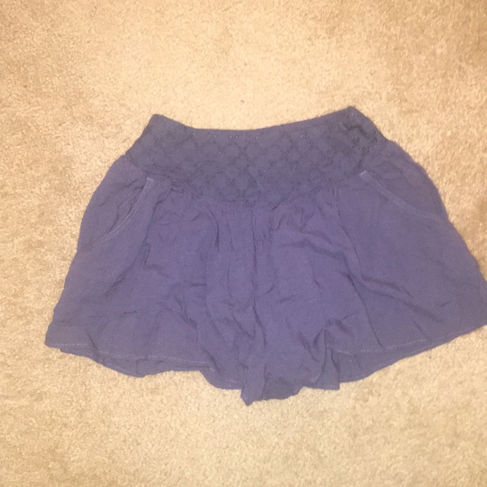 Blue shorts worn once.